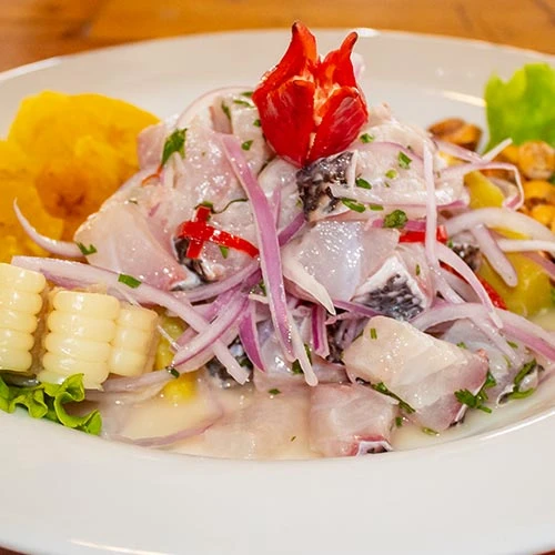 ceviche de mero o cabrillón